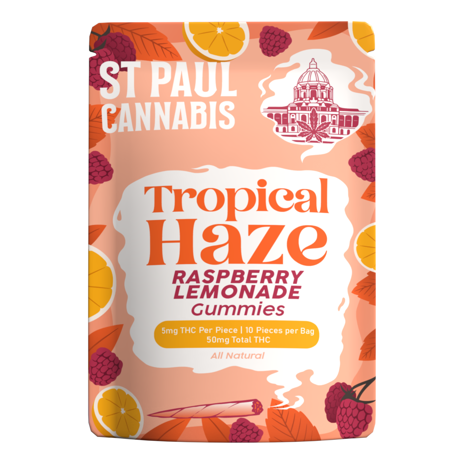 Tropical Haze - 5mg THC - Raspberry Lemonade | St Paul Cannabis