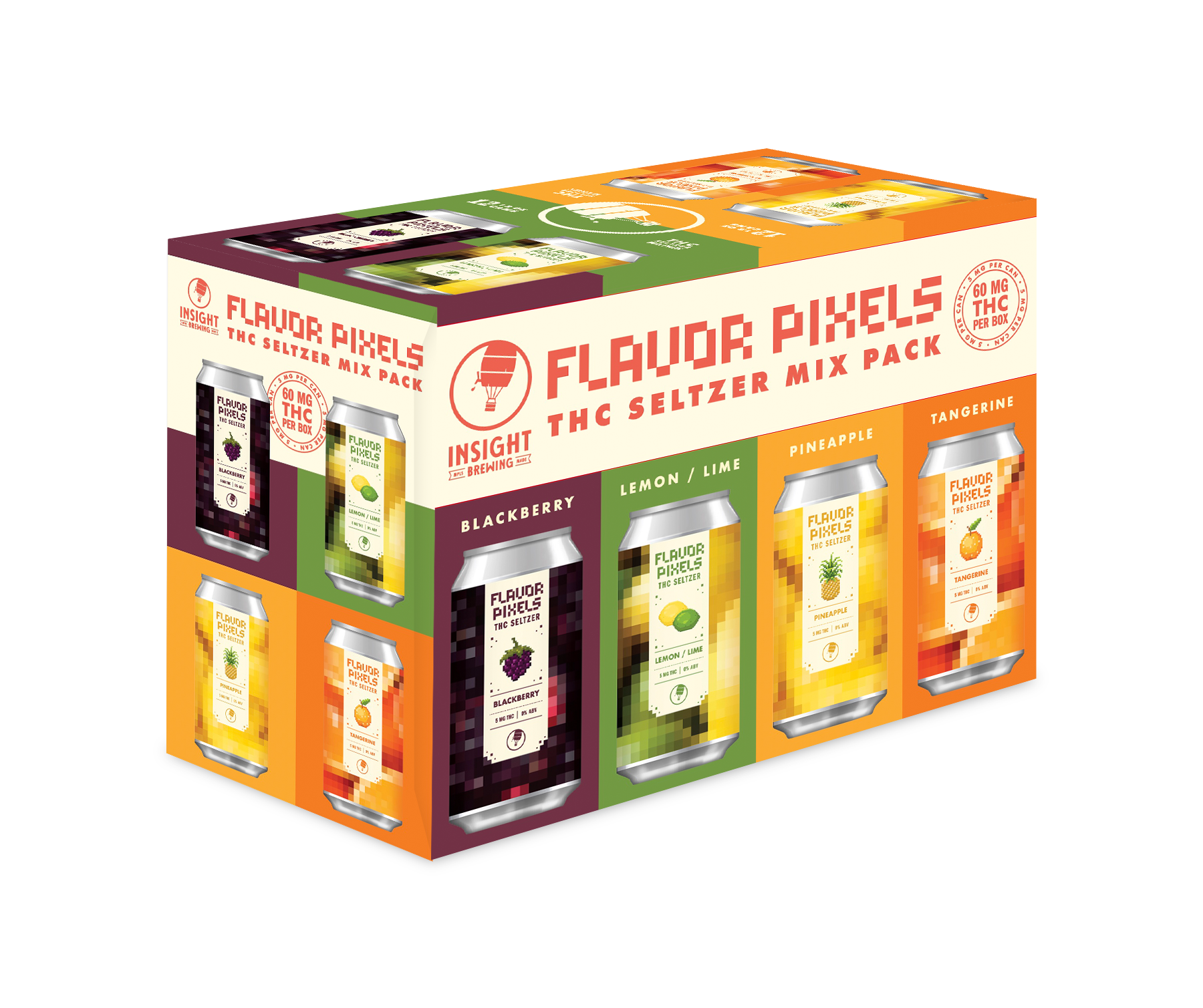 Flavor Pixels 5mg THC - 12 Pack - 60mg Total THC | St Paul